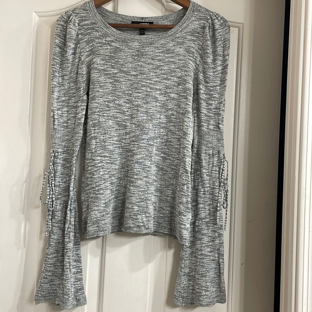 Express Women’s Grey Sweater Top Size Small